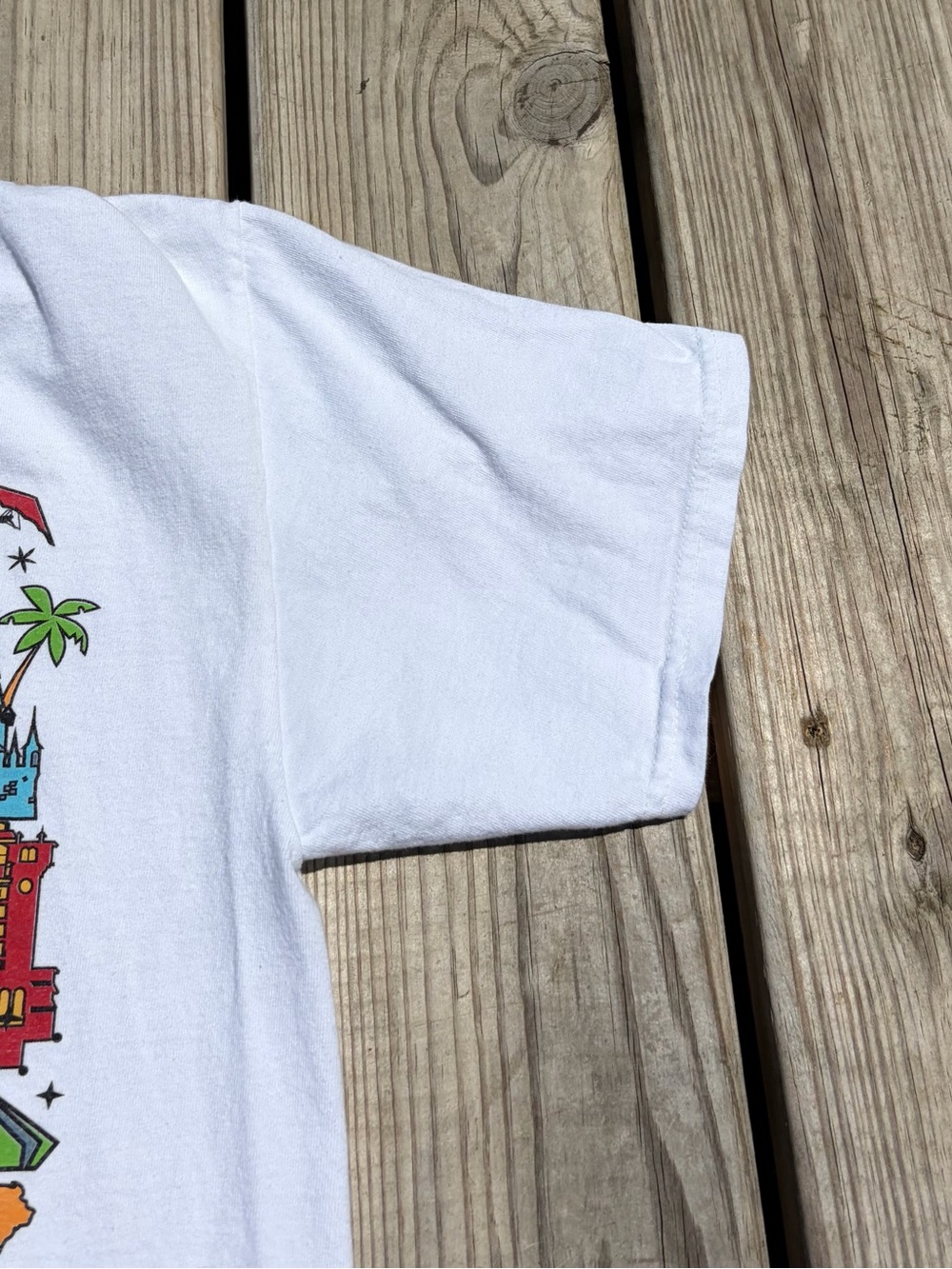 Disney Walt Disney World Shirt Mens M White Attractions Graphic Tee Theme Park - Picture 5 of 9